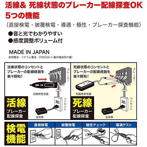 デンサン ブレーカー配線チェッカー (活線・死線両対応フルセット) SEC-970S 