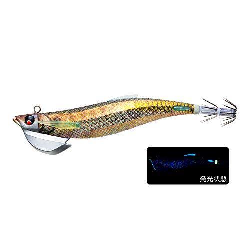 455円 メーカー再生品 Duel デュエル ルアー エギ Ez Q フィンプラス Tr 3 5号 40g A1743 Graj ゴールドリアルアジ ティップラン