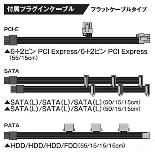 玄人志向 電源 KRPW-BKシリーズ 80PLUS Bronze 550W ATX電源 KRPW-BK550W/85+｜mmp-shop｜07