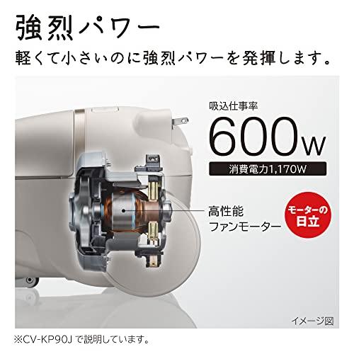 日立 掃除機 かるパック 紙パック式クリーナー CV-KV70J W ホワイト 日本製 小型軽量ボディ 強力パワー600W ヘッド丸洗い対応｜mmp-shop｜03