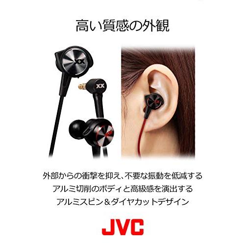 JVC カナル型イヤホン XXシリーズ 重低音 ブラック&レッド HA-FX77X-BR｜mmp-shop｜05