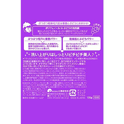 毛穴撫子 ジューシーぶどうの重曹泡洗顔 100g｜mmp-shop｜02