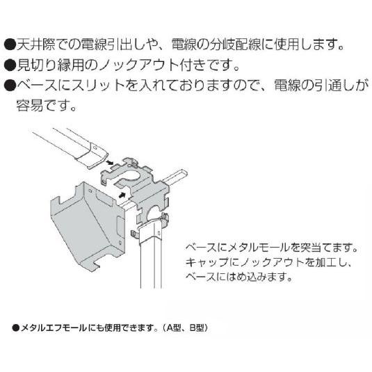 マサル工業 メタルモール付属品 コーナーボックス B型 B208 : Q's