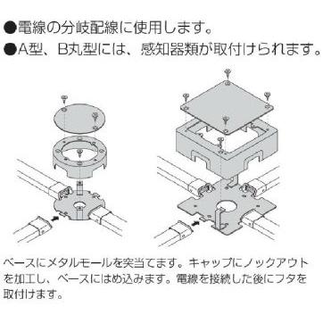 マサル工業 メタルモール付属品 ジャンクションボックス C型 C309｜mmq｜02