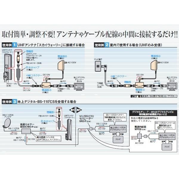 マスプロ（MASPRO） UHFラインブースター（18dB型） UB18L-P (増幅部と