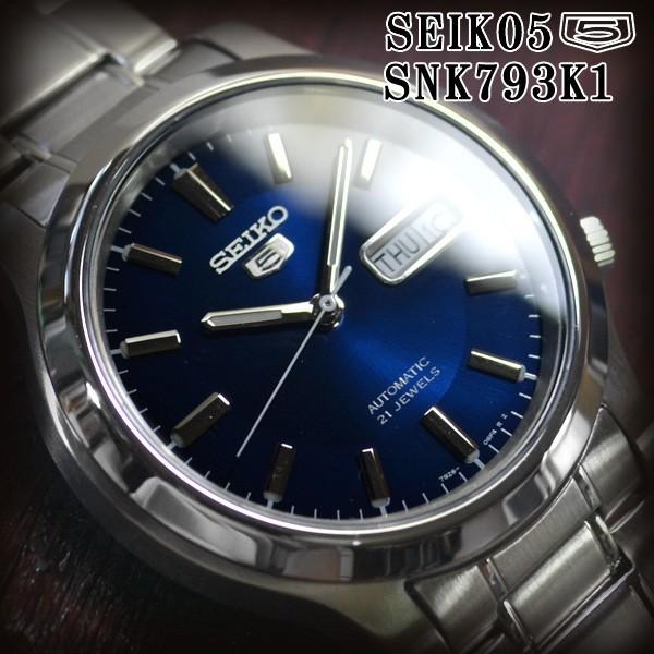 Seiko 5 セイコー5 海外モデル 逆輸入 SEIKO5 腕時計 メンズ ネイビー 