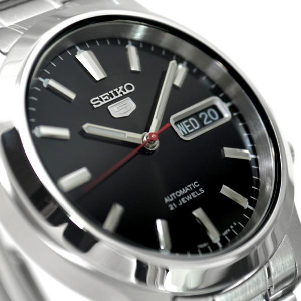 セイコー5 海外モデル 逆輸入 SEIKO5 腕時計 メンズ ブラック文字盤 