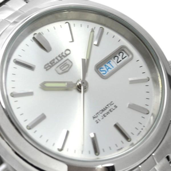 SEIKO クォーツ腕時計 シルバー 楽天市場】【逆輸入SEIKO5】セイコー5 メンズ自動巻き腕時計 シルバー