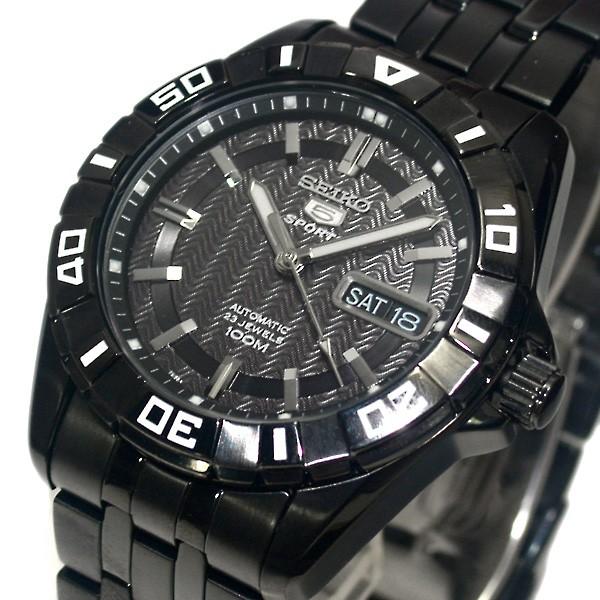 SEIKO5SPORT 自動巻き 腕時計 ブラック Amazon | [Seiko] 自動巻き腕時計 Field 'Stealth 5つのスポーツ