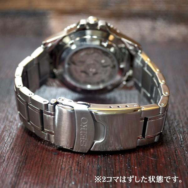 セイコー5 スポーツ ダイバーズ 海外モデル 逆輸入 自動巻き SEIKO5 腕時計 メンズ ブラック文字盤 ステンレスベルト SRP553J1 サイズ調整無料｜mmr2｜03