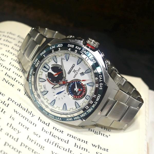 セイコー プロスペックス 逆輸入 海外モデル ソーラー GMT クロノグラフ SEIKO メンズ 腕時計 ホワイト文字盤 ステンレスベルト SSC485P1 サイズ調整無料｜mmr2｜02