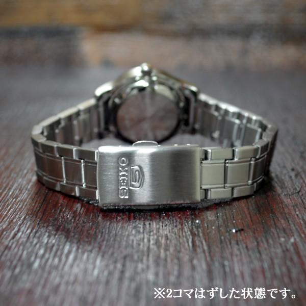 〈美品〉 SEIKO5 自動巻き　ネイビー　新品バンド交換済み Seiko 5 セイコー5 海外モデル 逆輸入 レディース 自動巻き
