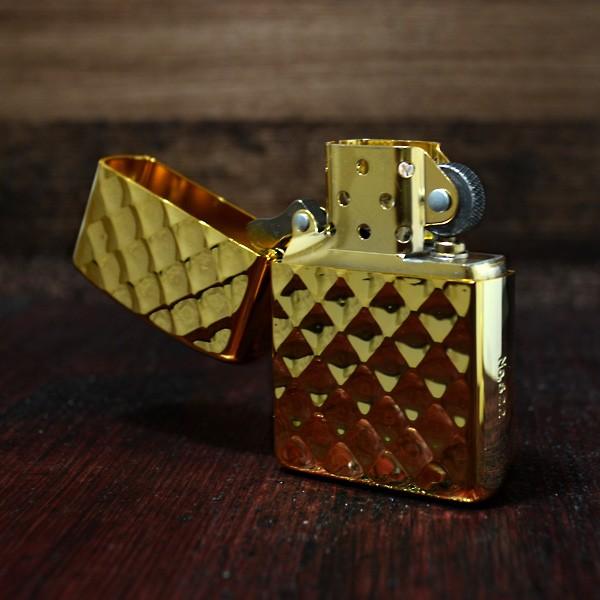 ZIPPO ジッポー アーマー 限定 ライター ディンプルカット ゴールド  