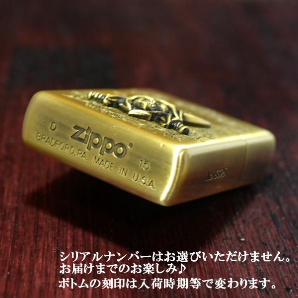 ジッポー ZIPPO ライター 限定モデル 海賊モチーフ 両面加工 真鍮古美 ブラス ゴールド 2ZT-GT/BA｜mmr2｜04