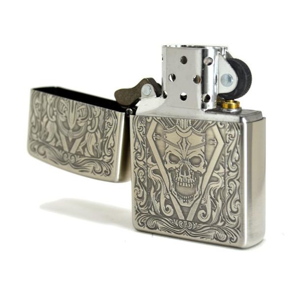 ZIPPO ジッポー ライター クラシックスカル A シルバー : セイコー5と 