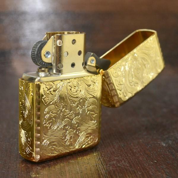 ラスト2セット☆売り切りセール☆ 22K クロス 刻印ありゴールド パヴェ ZIPPO ジッポー ライター KING2 アーマー キング2 5面彫刻