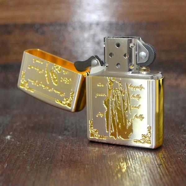 ジッポー ZIPPO ライター　マリア サイドゴールド ゴールドコンビ｜mmr2｜02