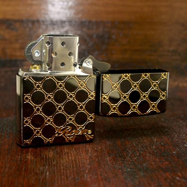 ZIPPO ジッポー ライター Roen ロエン スカル ブラック ゴールド 両面 