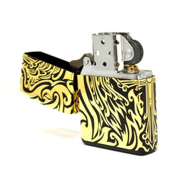 ZIPPO（ジッポー） ポイント10倍 ライター トライバルクロス5面GD