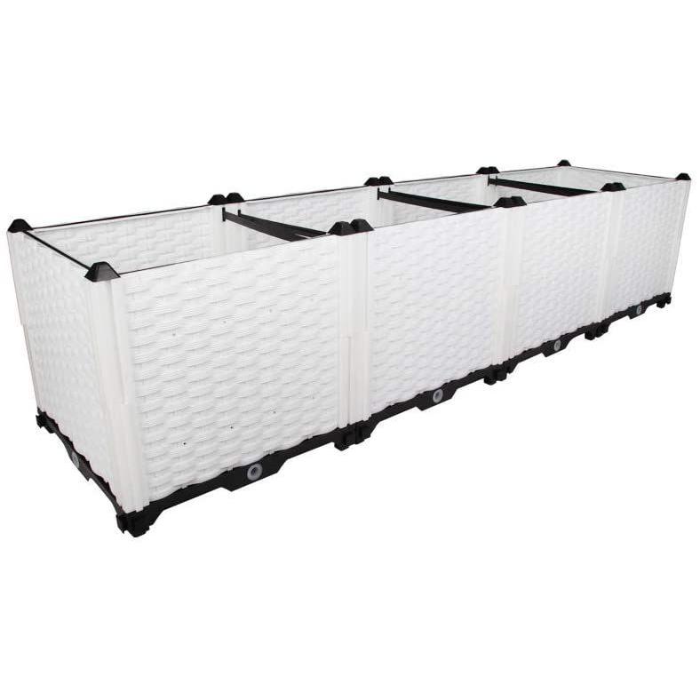 HRS プランター ガーデンボックス プランターボックス 組立式 プラスチック製 園芸 鉢植え入れ ベランダ・屋上・庭 〔花、植物、野菜〕栽 プランター ガーデンボックス プランターボックス 組立式 プラスチック製 園芸 鉢植え入れ ベランダ 屋上 庭 〔花 植物 野菜〕栽