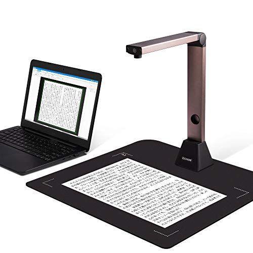 iOCHOW スキャナー S1 ドキュメントスキャナー 800万画素 非破壊 USB書画カメラ OCR 最大A3サイズ LEDライト オフィ
