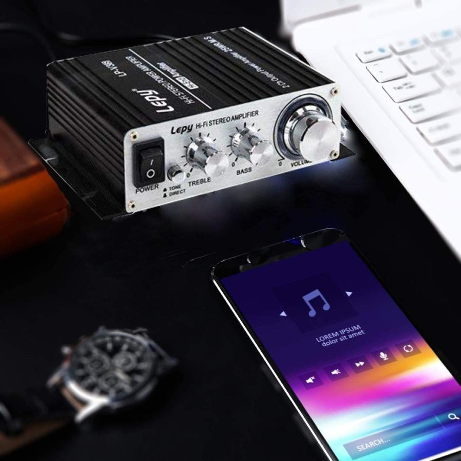 74%OFF!】 高低音 コンパクトオーディオアンプ 25W×2 高音質 家庭用アナログアンプ (ブラック) プリメインアンプ 2.1ch高出力オーディオアンプ HONGXING製 HX-168AH 実効最大出力300W+300W+150W 重低音 Hi-Fi2.1c