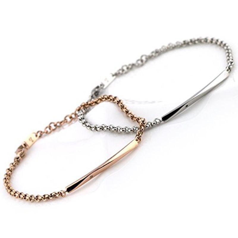 ペアブレスレット サージカルステンレススチール(316L) ダイヤモンド ZTB415 Zanipolo Terzini ザニポロ・タルツィ サージカルステンレススチール 316L ダイヤモンド ZTB415 Zanipolo Terzini ザニポロ タルツィ