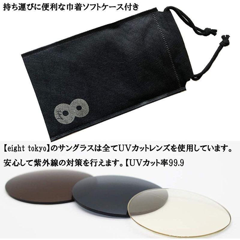 エイトトウキョウ Eight Tokyo サングラス メンズ レディース ウイルス 同梱不可 ブルーライトカットメガネ ブロック 花粉 ライトカラー