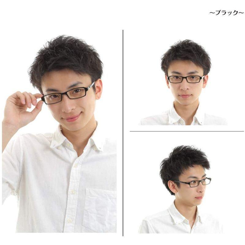 ブルーライト94 カット スーパーブルーライトカットメガネ スクエア Pcメガネ 紫外線カット グレーブラック 最大55 オフ