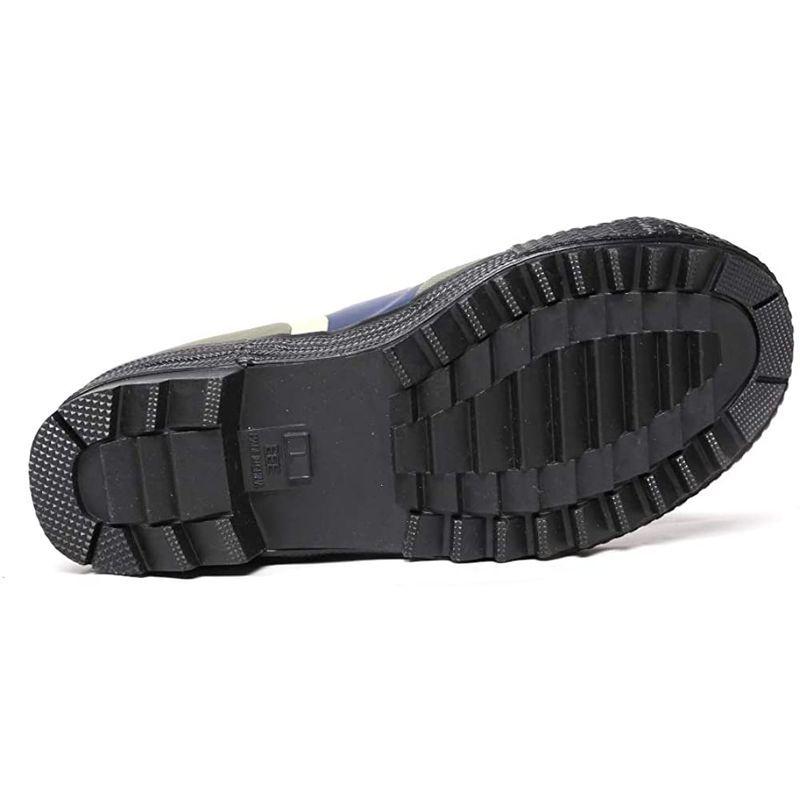 コーコス信岡 長靴 PVC 防水 ロング カバー付き ZIPLOA メンズ チャコール 26.5~27.0 cm 3E