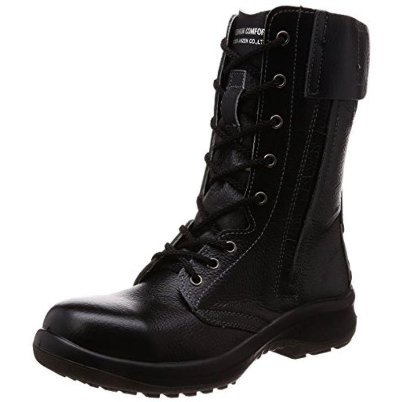 ミドリ安全　安全靴　JIS規格　cm　オールハトメ　長編上靴　24　3E　女性用　LPM230F　プレミアムコンフォート　ブラック