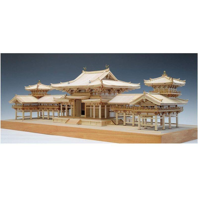 【２点セット】 ウッディジョー 1/75 平等院 鳳凰堂 木製模型 組み立てキット 【MYK9267626702】(33150円)