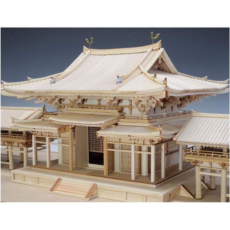 【２点セット】 ウッディジョー 1/75 平等院 鳳凰堂 木製模型 組み立てキット 【MYK9267626702】(33150円)