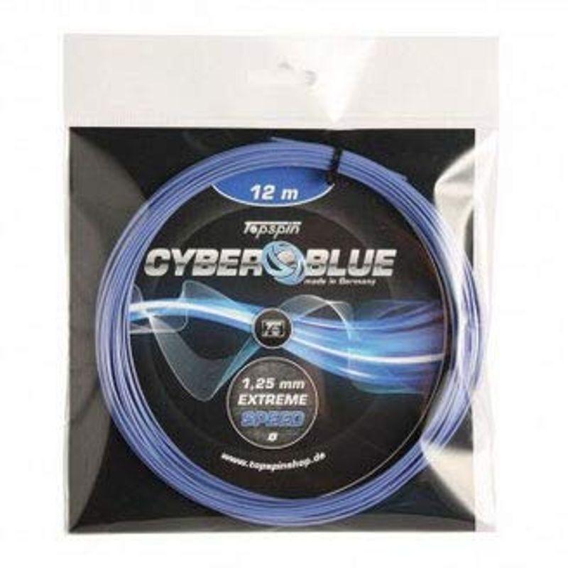 トップスピン (お試し12Mカット品) サイバー ブルー 硬式テニス ポリエステルガット (Topspin Cyber Blue) (16y