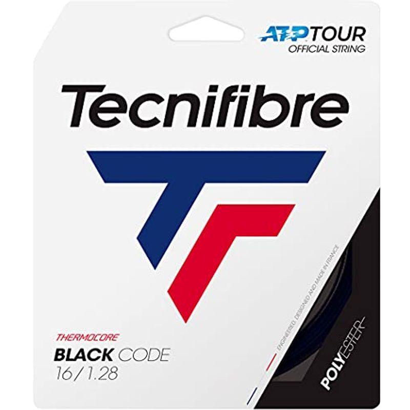 公式】 テクニファイバー Tecnifibre テニスガット CODE） ブラックコード（BLACK 単張り TFSG401（128bk 128 黒  その他テニス用品