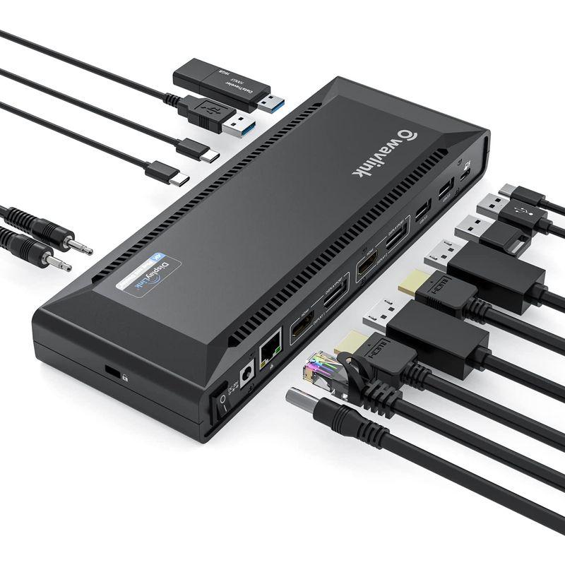 WAVLINK　USB-C　シングル5K　充電機能付き　Window　デュアル　4K@60Hz　ディスプレイ・ドッキングステーション100W