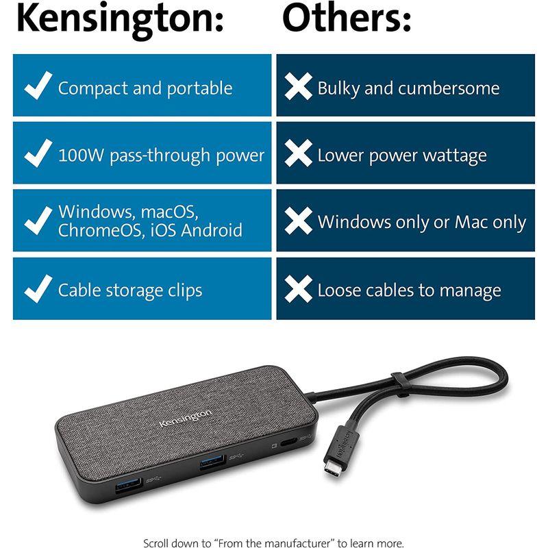 Kensington　ケンジントン　SD1650P　USB-Cドッキングステーション　K34020WW　グレー