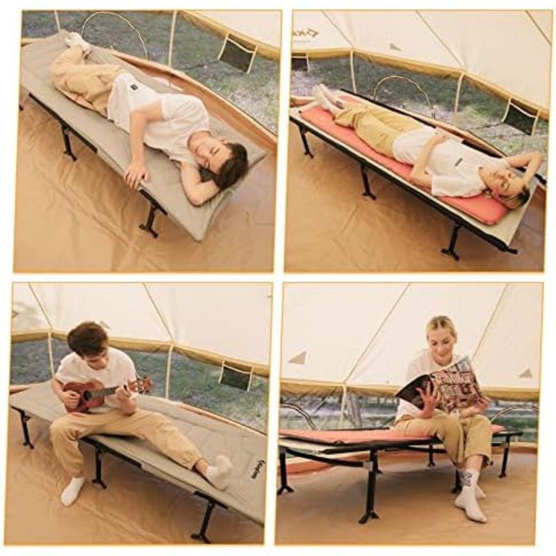 KingCamp アウトドア ベッド 折りたたみベッド キャンプ コット ワイド 改良 強化フレーム 耐荷重200kg 大きめ 長さ203c アウトドア ベッド 折りたたみベッド キャンプ コット ワイド 改良 強化フレーム 耐荷重200kg 大きめ 長さ203c