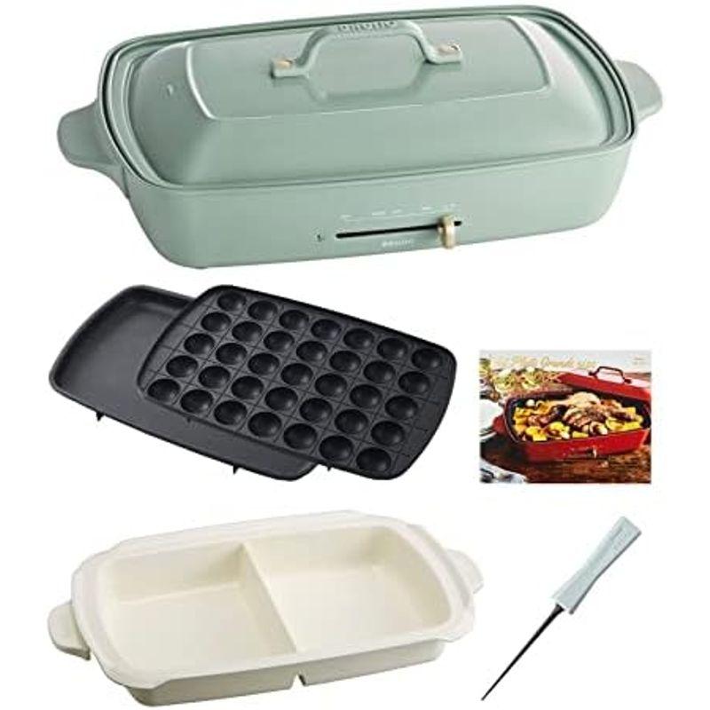 《ブルーノ 公式店限定 オリジナルたこ焼きピック レシピ付き》 ホットプレート BRUNO プレート 3種セット たこ焼き器 グランデサイズ ブルーノ 公式店限定 オリジナルたこ焼きピック レシピ付き ホットプレート BRUNO プレート 3種セット たこ焼き器 グランデサイズ 　