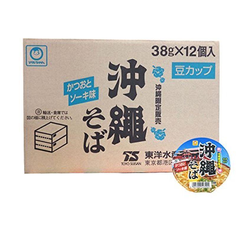 東洋水産 マルちゃん 沖縄そば 豆カップ かつおとソーキ味 4ケース 38g 12個 4 沖縄限定 インスタントラーメン Gafrecruitment Mil Gh