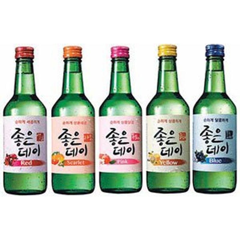 1056円 とっておきし福袋 新商品hantosi韓国焼酎 韓国食品 韓国料理 お酒 ジョウンデ 焼酎360ml5種類お試しセット ブルーベリー ザクロ ゆず グ