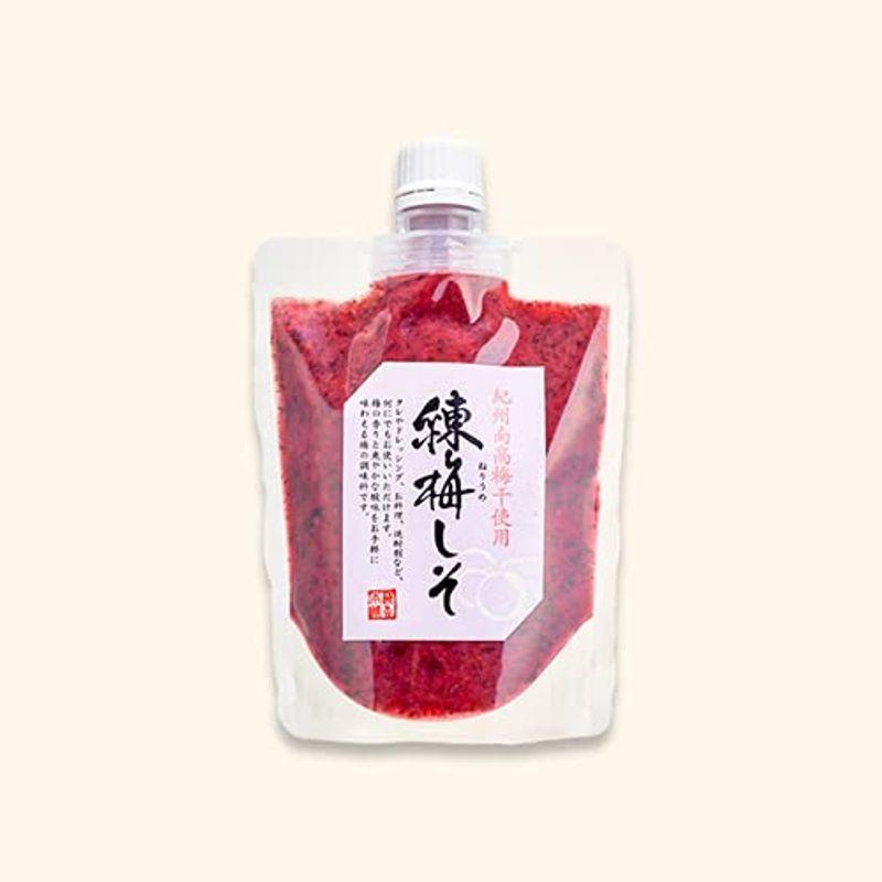 輝い 紀州練梅 しそ 180g 塩分約 チューブ入 紀州南高梅干