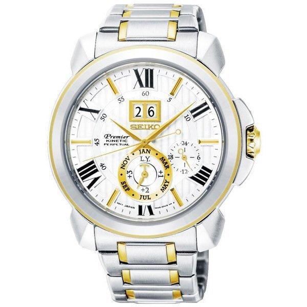 セイコー SEIKO プルミエ Premier キネティック メンズ パーぺチュアル 腕時計 SNP152P1｜mmworld2022
