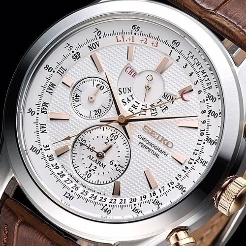 セイコー パーペチュアル SEIKO クオーツ メンズ クロノグラフ 腕時計 