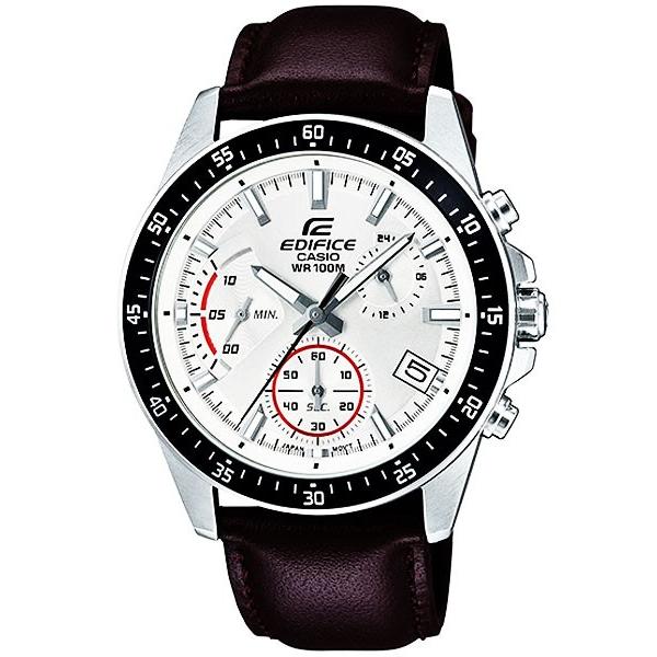 カシオ CASIO エディフィス EDIFICE クロノグラフ クオーツ メンズ 腕時計 EFV-540L-7AV ホワイト｜mmworld