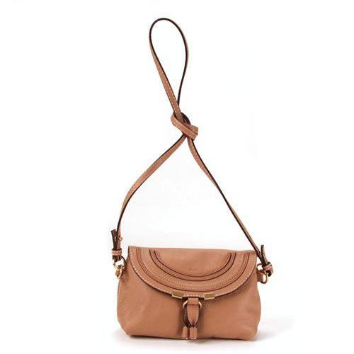 クロエ MARCIE マーシー ミニショルダーバッグ/ポーチ クロスボディ ライトブラウン 3P0578 161 23B OCHRE