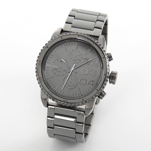 大注目 ディーゼル ダイヤルのインパクトある２ ３ ４のインデックス ハイポリッシュ ガンブラックカラーのモテ系クロノグラフ ウオッチ Dz5339 格安 Outposttrade Com