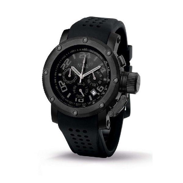 MAX マックス 腕時計 MAX485 42mm Face ブラック　ブラック　クロノグラフ ウォッチ　国内正規商品｜mmworld｜02