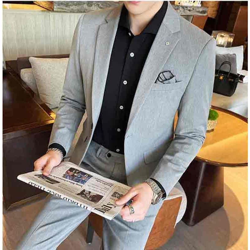 メンズ ツーピーススーツ メンズスーツ 3点セット スリム ビジネス