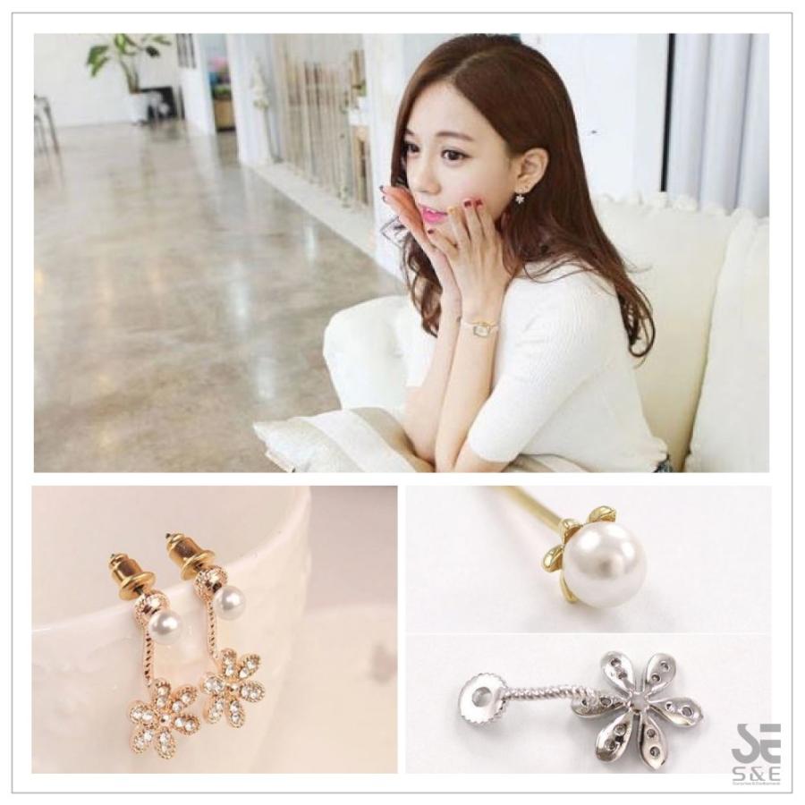 ピアス 花 プチプラ アクセサリー レディース ファッション ゴールド シルバー ストーン フラワー モチーフ 小さい 飾り ジュエリー S E 18as Faac F054 ショックプライスyahoo 店 通販 Yahoo ショッピング